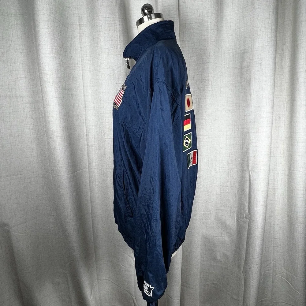 Vintage‎ 1996 Starter Men's XL Olympic Atlanta Summer Games Jacket Flag Patches